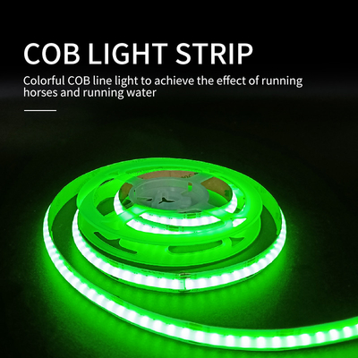 घर के लिए पनरोक COB LED स्ट्रिप लाइट 12V 5W रिमोट कंट्रोल डिमिंग
