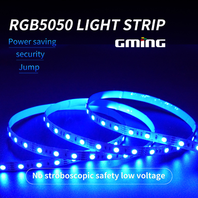5050 आरजीबी एसएमडी फ्लेक्सिबल कूल व्हाइट एलईडी स्ट्रिप लाइट रिमोट कंट्रोल