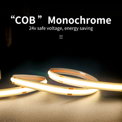 COB मोनोक्रोम लाइन लैंप 12V24V Ra90 4MM वाइड 480 बीड्स रेड LED स्ट्रिप लाइट्स