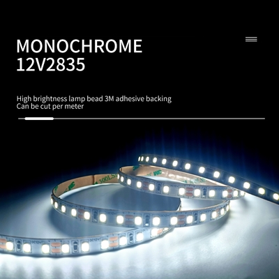 लो वोल्टेज 12v 24v Smd 2835 LED स्ट्रिप लैम्प मोनोक्रोम