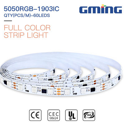 Ra80 10mm Pcb 12W 520-530nm SMD RGB LED स्ट्रिप लाइट