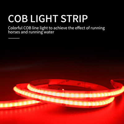 फैंटम COB LED स्ट्रिप लाइट लो वोल्टेज अल्ट्रा नैरो फ्लेक्सिबल लाइन रेड कलर