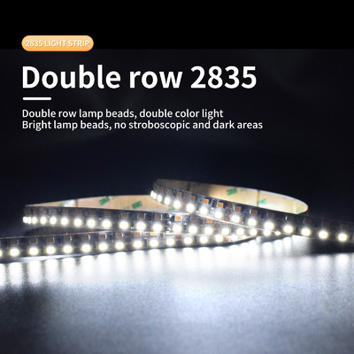 लो वोल्टेज ब्राइट 5050 LED स्ट्रिप लाइट 12/24V डबल रो तिरंगा लाइट